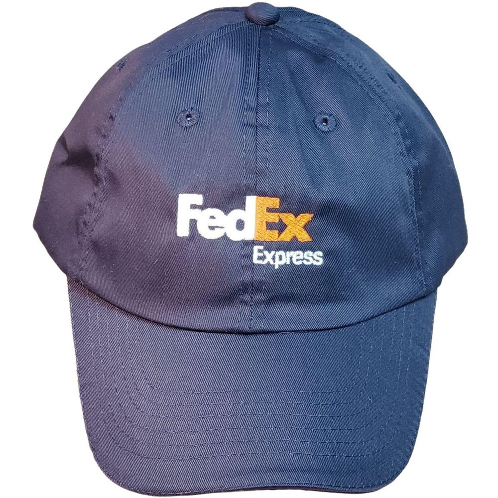 FedEx Express Baseball Hat Adjustable Strapback Cap Blue